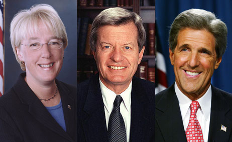 MurrayBaucusKerry From left to right: Senator Patty Murray (WA), Senator Max Baucus (MT) and Senator John Kerry (MA).