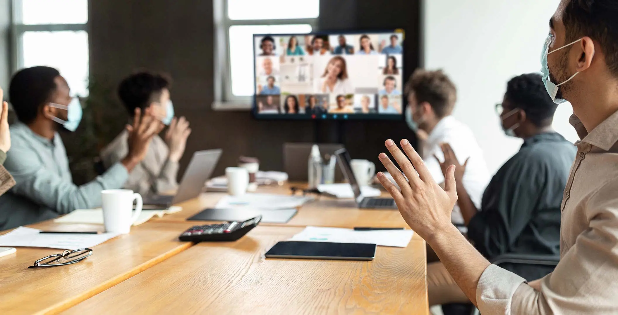 6A How to Engage Employees in a COVID 19 World, team zoom call COVID