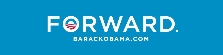 Candidate Obama's "Forward" Logo